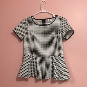 Black and white top